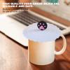 Silicone Cup Lid | Reusable Coffee Cup Cover | Dustproof Leakproof Water Lid view 3