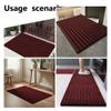 GOUBO Premium Doormat 145 x 170 cm, Dirt-Trapping, Flat, Absorbent, Non-Slip, Red view 2