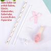 Tourima 5 Pack Rose Gold Confetti Cake Topper Balloons view 3