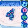 Birthday Candle with Cartoon Number, 3D Cake Topper in Blue Anime and Hawaiian Style (Number 4) view 4