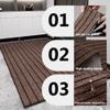 GOUBO Premium Doormat 55 x 152 cm, Brown view 4