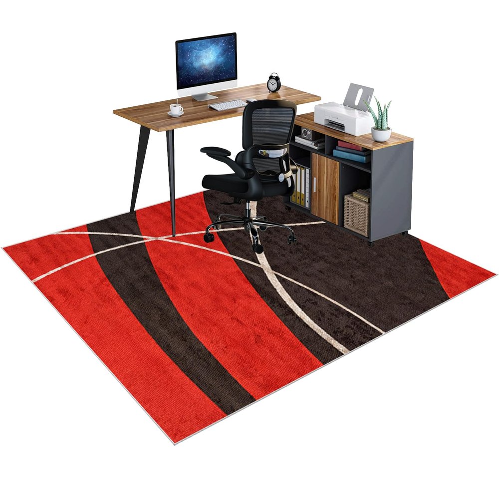 LXSDGVZD Office Chair Mat for Hard Floors and Carpets, 90 x 120 cm