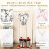 Tourima 5-Pack Silver Confetti Cake Topper Balloons view 3