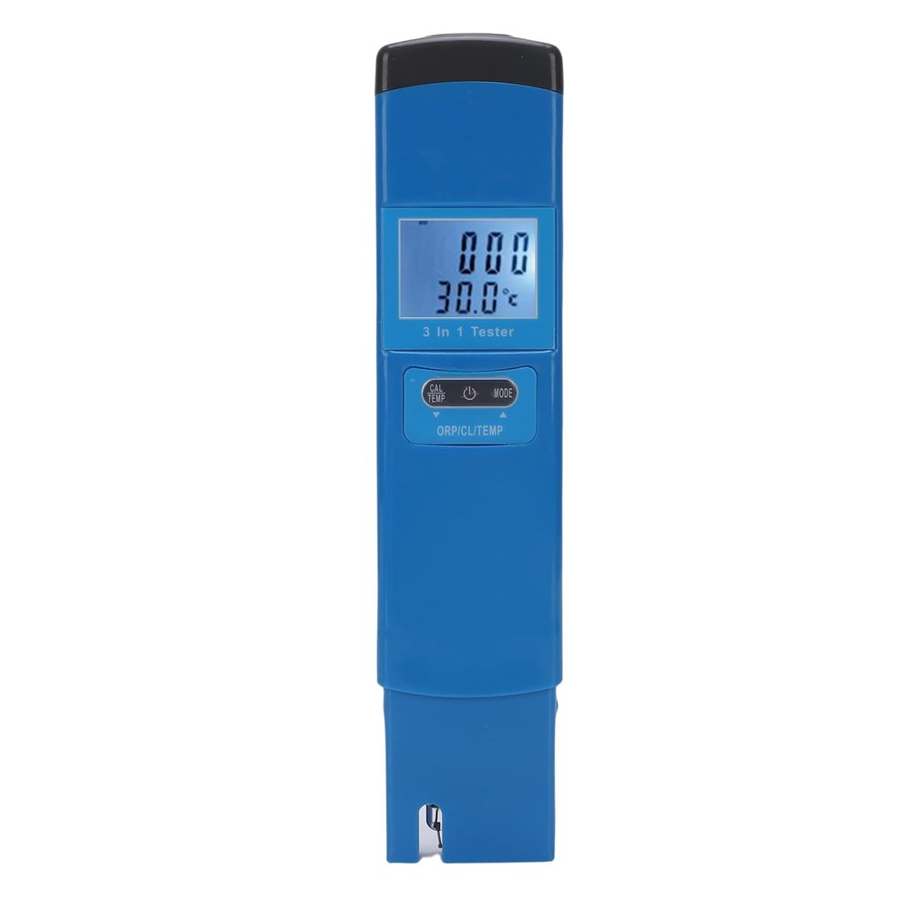 Itonash Digital ORP, Chlorine & Temperature Tester, 3-in-1 Water Quality Meter with Large Backlit Display for Pools, Spas, Aquariums, Hydroponics and Reverse Osmosis Systems