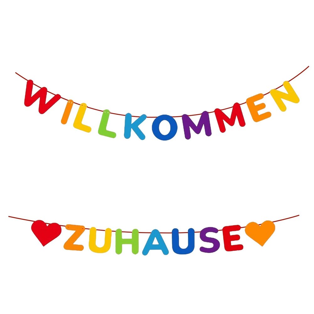 Welcome Home Banner Multicolor
