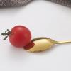 Stainless Steel Spoon | 12.8 X 2.6 Cm, 20 G, Galvanized, Polished Floral Handle, Silver, Gold, Rose, Black, Colorful | Fashion Dessert Tea Coffee Cutlery | Home-Office Dining, Salad, Appetizer view 3
