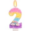 Koboko Rainbow Candle 2nd Birthday Girl view 1
