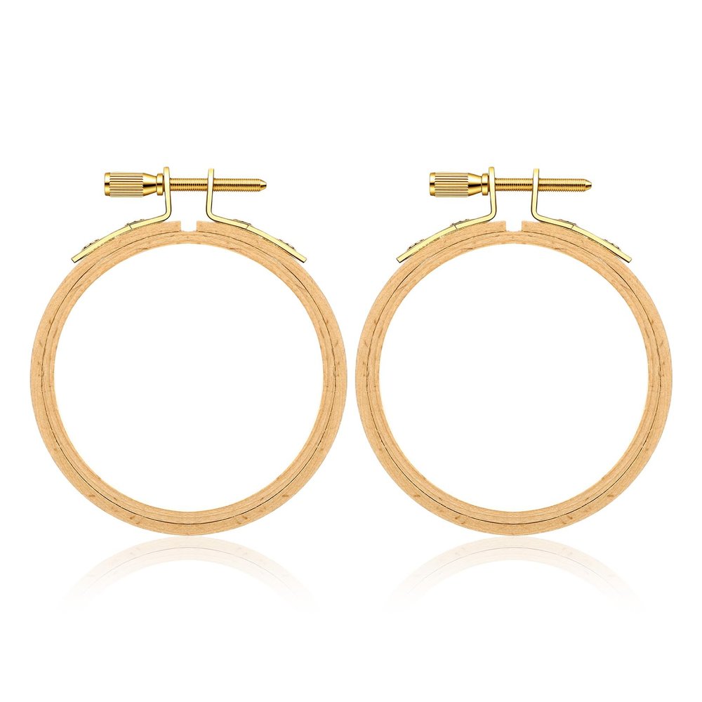 Nogeqi 2-Piece Mini Embroidery Hoop Set 7.5cm