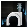 Half-Clamp J-Hooks with Nails, U-Shaped Wall Cable Clips, PVC-Metal, 4–16 mm, 100 pcs view 3