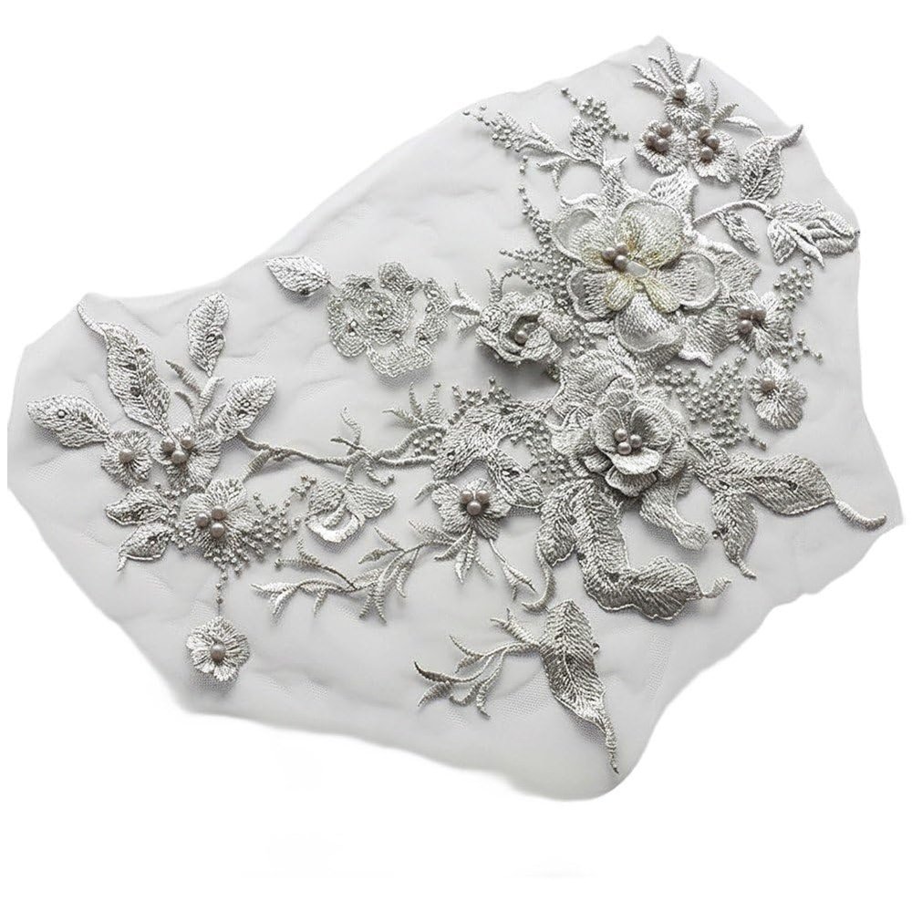 Dianzan 3D Floral Embroidery Appliqué Patch