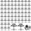 60 Pack Metal Pin Backings, Butterfly Clutch for DIY view 1