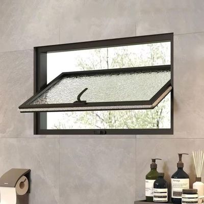 Black Pivoting Window for Homes and Basements, 100.1 x 39.9 cm, Replacement Window for Entrances and Boats