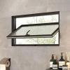 Black Pivoting Window for Homes and Basements, 100.1 x 39.9 cm, Replacement Window for Entrances and Boats view 1