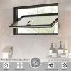 Black Pivoting Window for Homes and Basements, 100.1 x 39.9 cm, Replacement Window for Entrances and Boats view 3