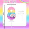Koboko Rainbow Candle 8th Birthday Girl view 2