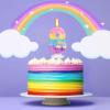 Koboko Rainbow Candle 8th Birthday Girl view 3