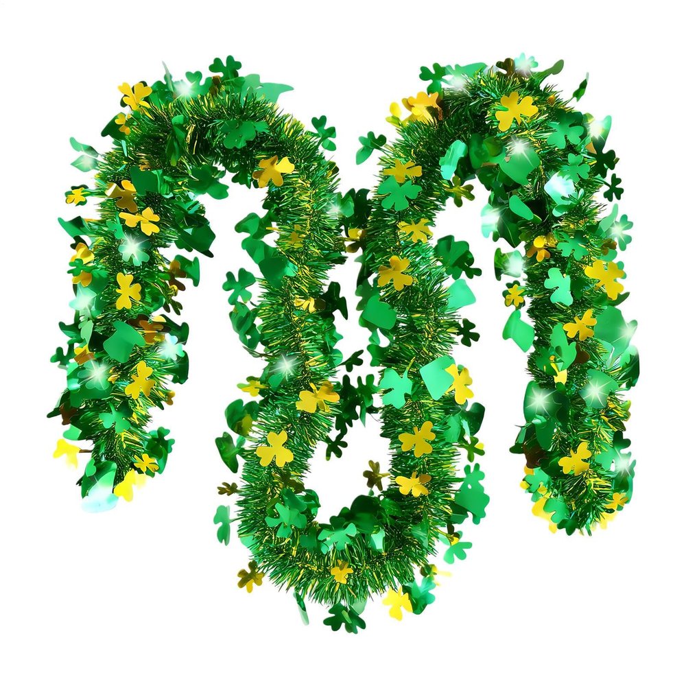 St. Patrick's Day Garland - 2 Meter Metallic Twisted