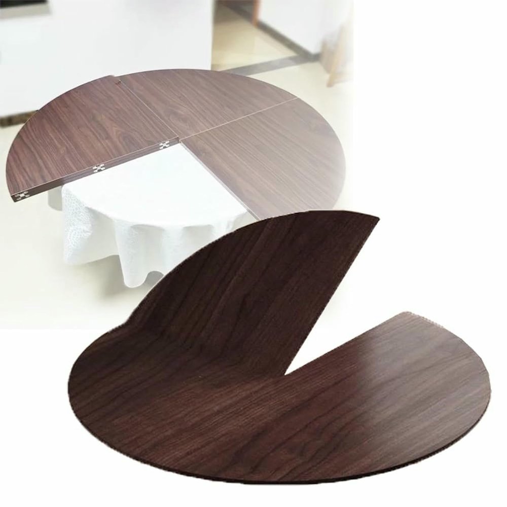 Foldable Round Dining Table, 137.2–182.9 cm, Legless