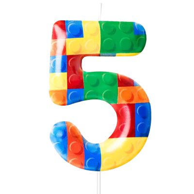 Koboko Building Blocks Birthday Candle Number 5
