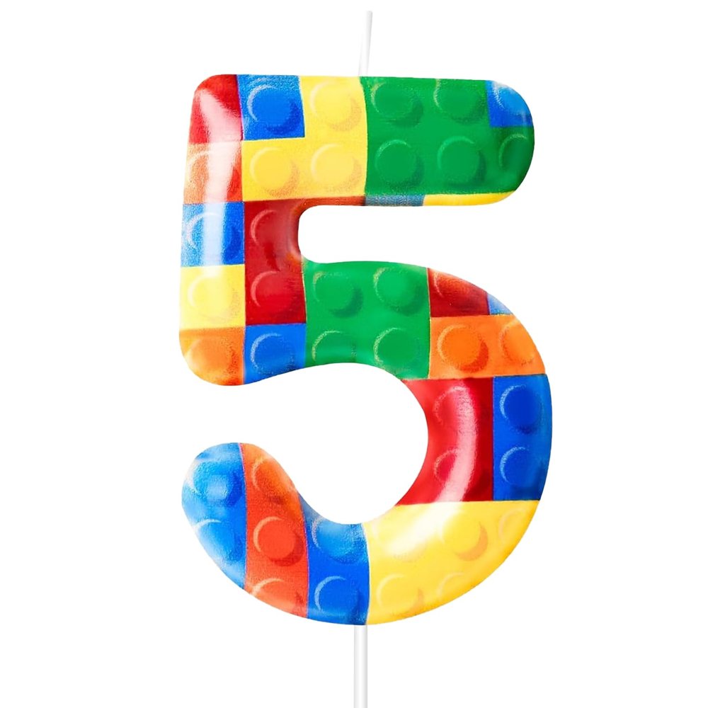 Koboko Building Blocks Birthday Candle Number 5
