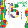 Koboko Building Blocks Birthday Candle Number 5 view 2