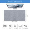 Felt Desk Mat, 80 x 40 cm, Light Gray view 3