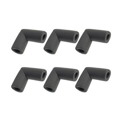Oxxggkao High-Temperature Flexible Foam Pipe Insulation, 3/4-Inch, Silver/Black