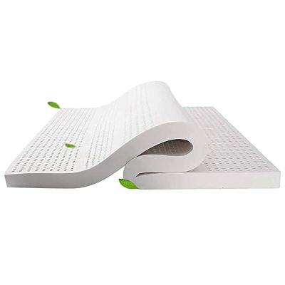 LIUWOPA Premium Natural Latex Mattress Topper, 10 cm, Medium-Firm, Organic Cotton Cover, 200 x 200 cm