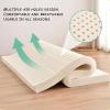 LIUWOPA Premium Natural Latex Mattress Topper, 10 cm, Medium-Firm, Organic Cotton Cover, 200 x 200 cm view 4