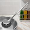 Stainless Steel Scrubber with Long Handle view 3