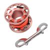 Aluminum Dive Reel with Double-Sided Hook, 15 m, Pink view 1
