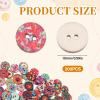 SHENLIU 200 Pcs Colorful Wooden Buttons view 2