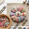 SHENLIU 200 Pcs Colorful Wooden Buttons view 4