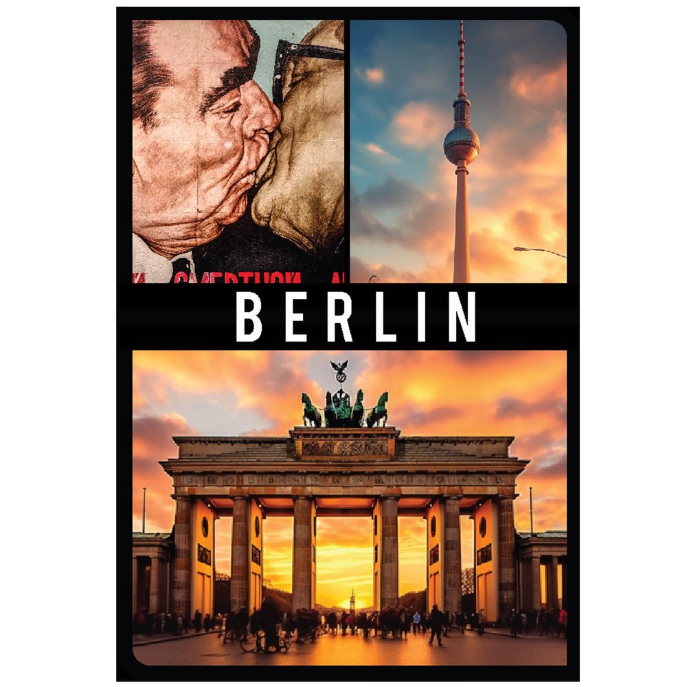 Berlin Refrigerator Magnet | Brandenburg Gate at Night