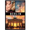 Berlin Refrigerator Magnet | Brandenburg Gate at Night view 1