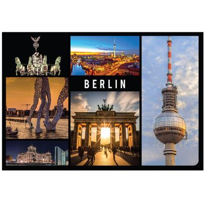Berlin Refrigerator Magnet | Brandenburg Gate at Night