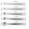 Stainless Steel 5-Piece Mini Measuring Spoon Set view 3
