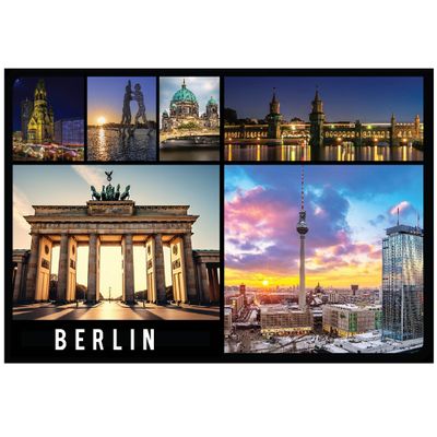 Berlin Refrigerator Magnet | Brandenburg Gate at Night