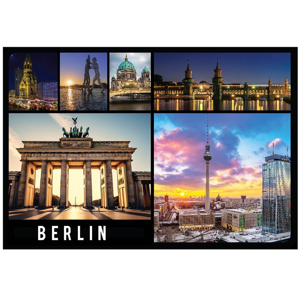 Berlin Refrigerator Magnet | Brandenburg Gate at Night