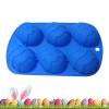 Easter Egg Silicone Mold, 6 Cavities, Non-Stick, 3D for Modeling Chocolate view 1