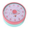 TOPINCN Visual 60-Minute Timer, Mechanical Countdown Timer with Strong Magnetic Back and Foldable Stand, Pink/Green view 1