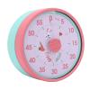 TOPINCN Visual 60-Minute Timer, Mechanical Countdown Timer with Strong Magnetic Back and Foldable Stand, Pink/Green view 2