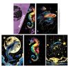 Glow-in-the-Dark Scratch Art A4 Set view 1