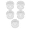 Clear Orchid Flower Pot with Saucer, 14 cm, for Indoor Use view 3