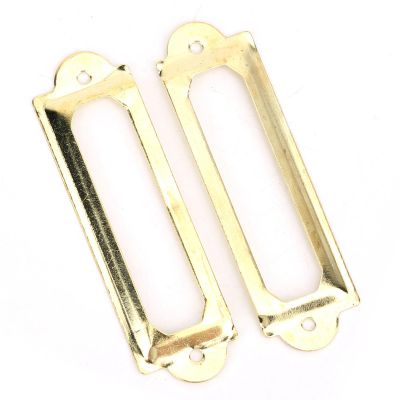 SPYMINNPOO 20 Unique Drawer Label Frames for Wood Boxes, Shelves, DIY, Yellow/Green
