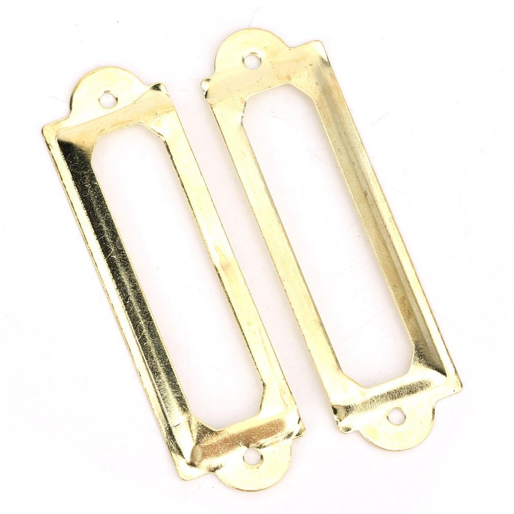SPYMINNPOO 20 Unique Drawer Label Frames for Wood Boxes, Shelves, DIY, Yellow/Green