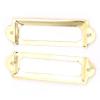 SPYMINNPOO 20 Unique Drawer Label Frames for Wood Boxes, Shelves, DIY, Yellow/Green view 2