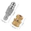 MAGICLULU High-Pressure Garden Hose Spray Nozzles, 1/4-Inch Stainless Steel Quick Coupling, Adjustable Spray Modes, 2-Pack view 2