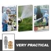 MAGICLULU High-Pressure Garden Hose Spray Nozzles, 1/4-Inch Stainless Steel Quick Coupling, Adjustable Spray Modes, 2-Pack view 3