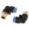 Phefop 10-Piece Pneumatic Elbow Fittings, High-Pressure 360° Swivel Connectors view 2